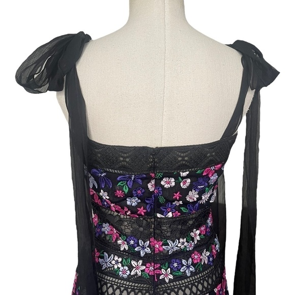 Tadashi Shoji Fletcher Embroidered Mid-Length Dress - Picture 10 of 13